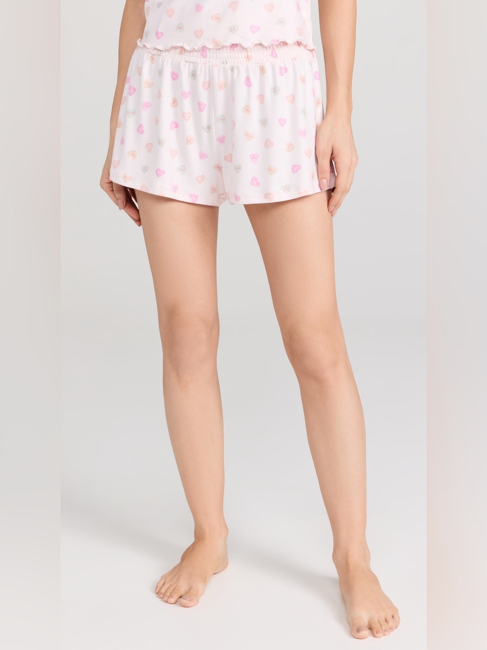 Z Supply Dawn Candy Heart Lounge Shorts Size Small